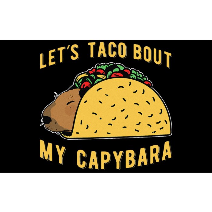 Funny Capybaras Lets Taco Bout My Capybara Capibara Capy Bumper Sticker