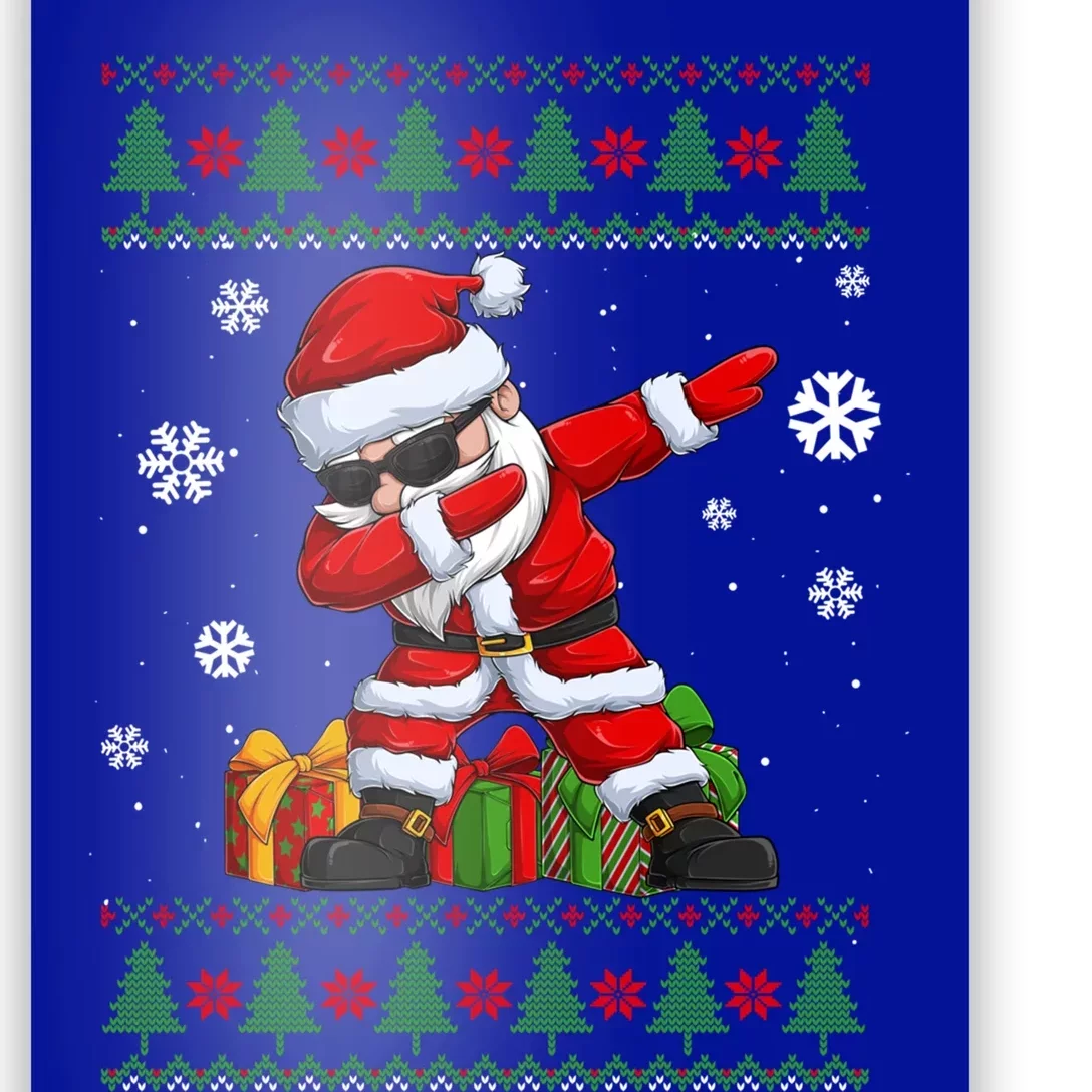 Funny Christmas Lovers Santa Dabbing Ugly Christmas Sweater Great Gift Poster