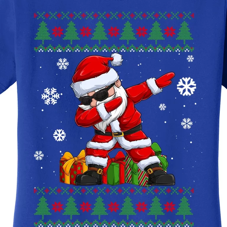 Funny Christmas Lovers Santa Dabbing Ugly Christmas Sweater Great Gift Women's T-Shirt