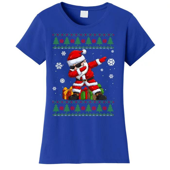 Funny Christmas Lovers Santa Dabbing Ugly Christmas Sweater Great Gift Women's T-Shirt