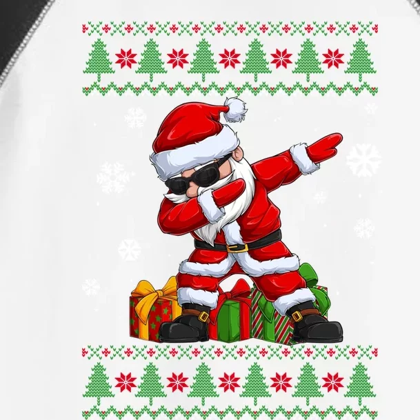 Funny Christmas Lovers Santa Dabbing Ugly Christmas Sweater Great Gift Toddler Fine Jersey T-Shirt