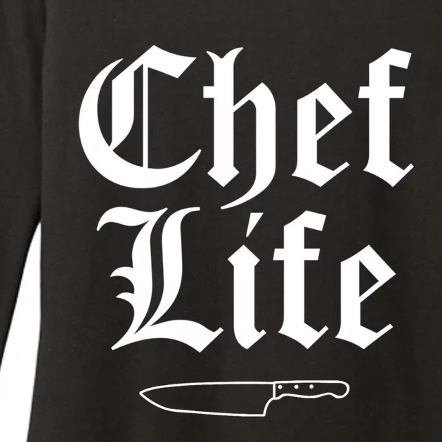 Funny Chef Life Culinary Gangster Home Cooking Gift Womens CVC Long Sleeve Shirt