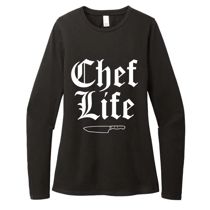 Funny Chef Life Culinary Gangster Home Cooking Gift Womens CVC Long Sleeve Shirt