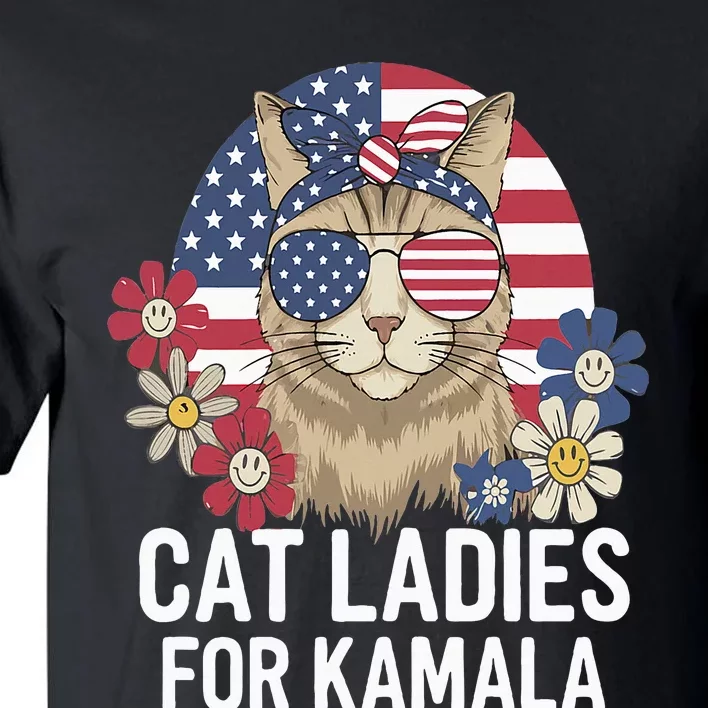 Funny Cat Ladies For Kamala Harris President Election Women Tall T-Shirt