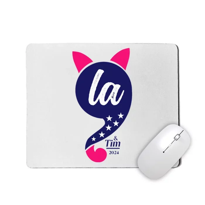 Funny Comma La Kamala Harris 2024 For President Mousepad