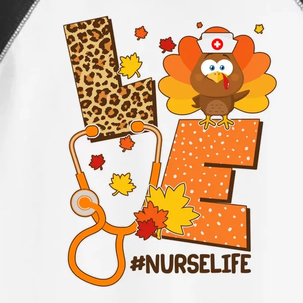 Funny Cute Love Thanksgiving #Nurse Life Toddler Fine Jersey T-Shirt