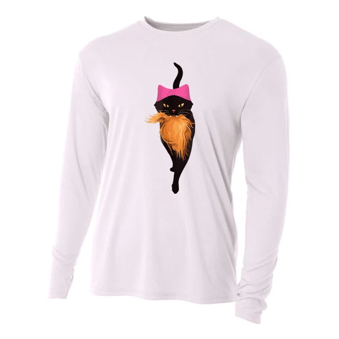 Funny Cat Ladies And Cat Guy Cooling Performance Long Sleeve Crew