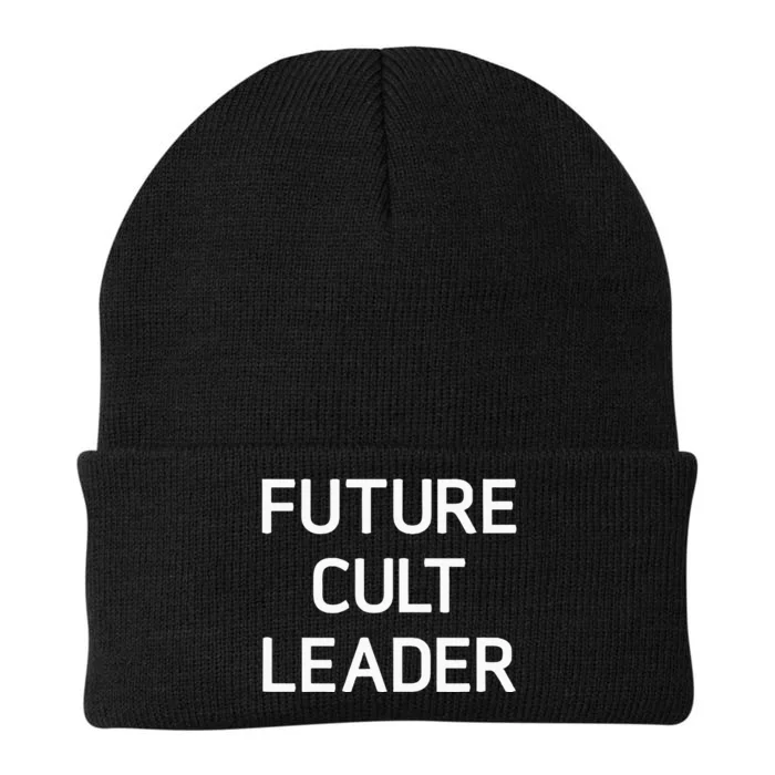 Future Cult Leader Funny Joke Sarcastic Family Knit Cap Winter Beanie