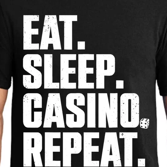 Funny Casino Lover Design For  Wo Casino Gambler Poker Pajama Set