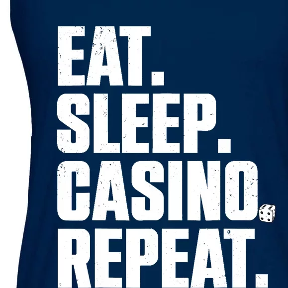 Funny Casino Lover Design For  Wo Casino Gambler Poker Ladies Essential Flowy Tank