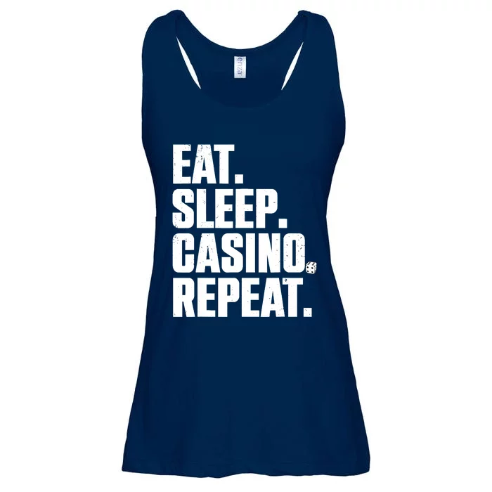 Funny Casino Lover Design For  Wo Casino Gambler Poker Ladies Essential Flowy Tank