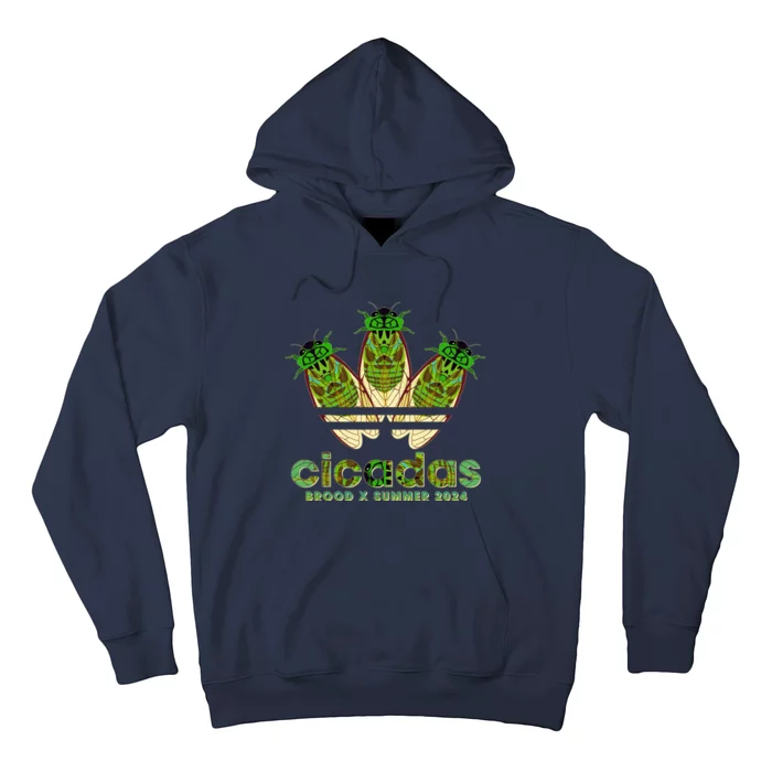 Funny Cicadas Logo Brood X Summer 2024 Hoodie