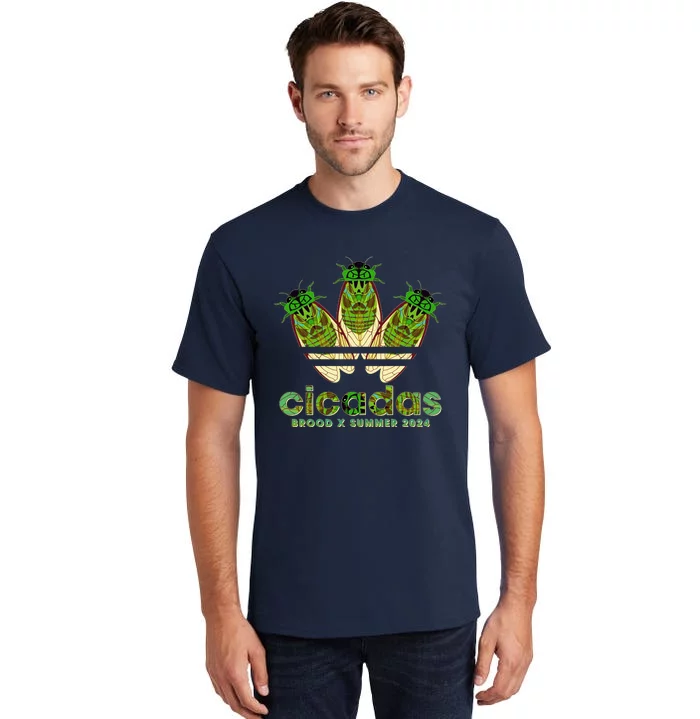 Funny Cicadas Logo Brood X Summer 2024 Tall T-Shirt