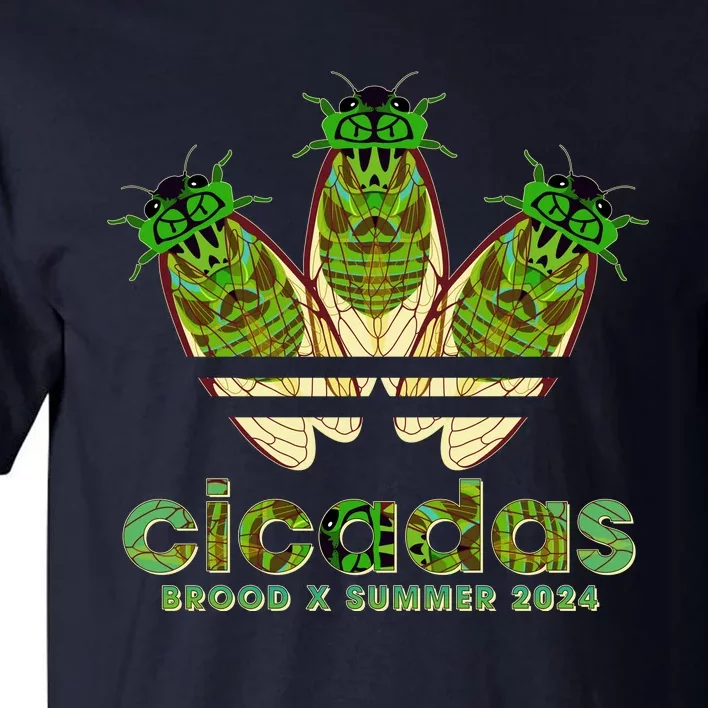 Funny Cicadas Logo Brood X Summer 2024 Tall T-Shirt