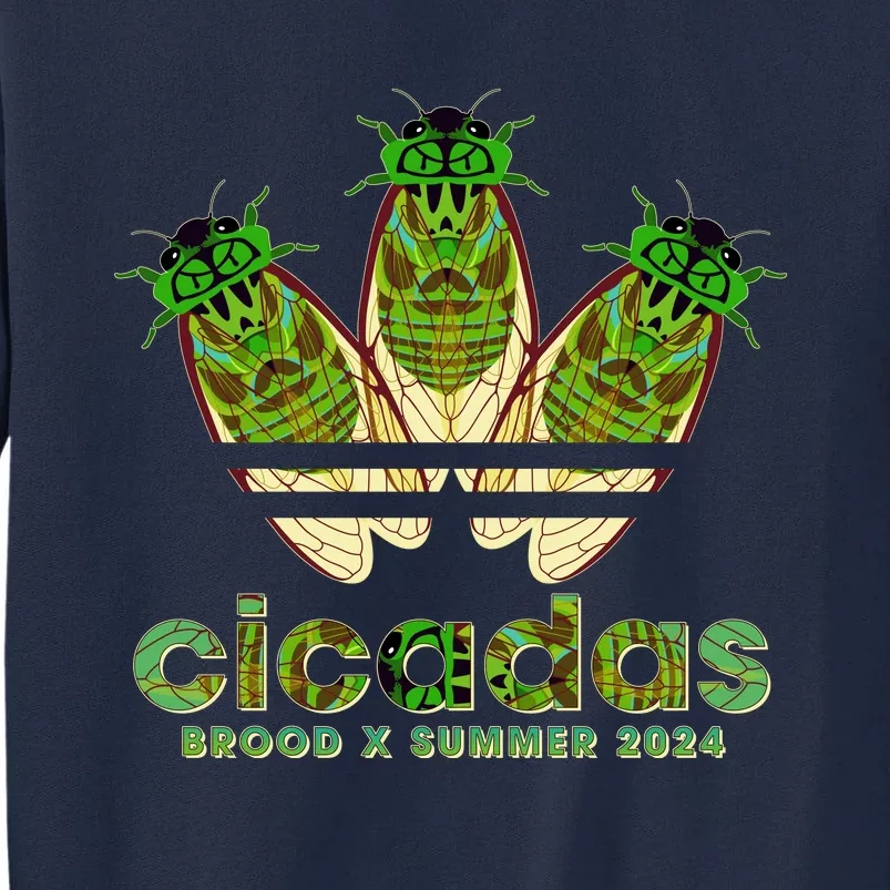 Funny Cicadas Logo Brood X Summer 2024 Tall Sweatshirt