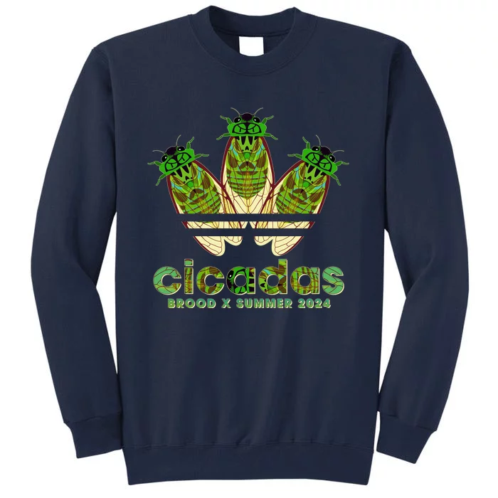 Funny Cicadas Logo Brood X Summer 2024 Tall Sweatshirt