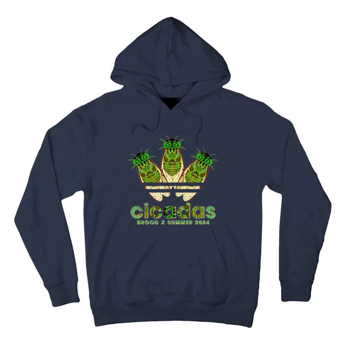 Funny Cicadas Logo Brood X Summer 2024 Tall Hoodie