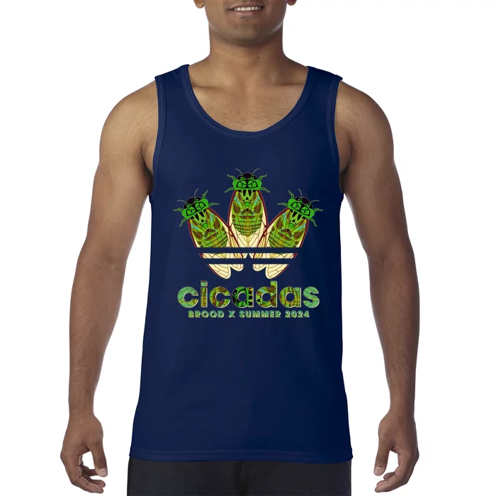 Funny Cicadas Logo Brood X Summer 2024 Tank Top