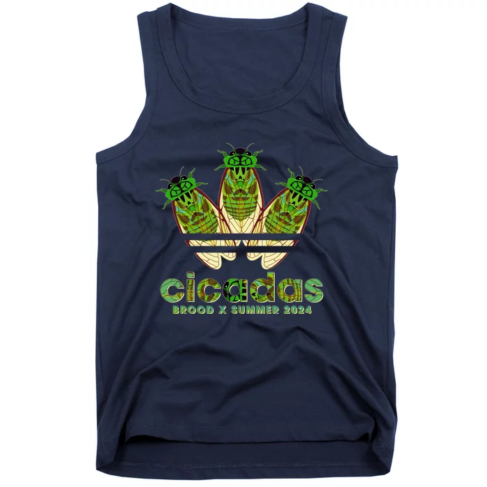 Funny Cicadas Logo Brood X Summer 2024 Tank Top