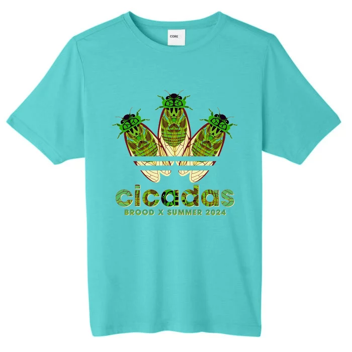 Funny Cicadas Logo Brood X Summer 2024 ChromaSoft Performance T-Shirt