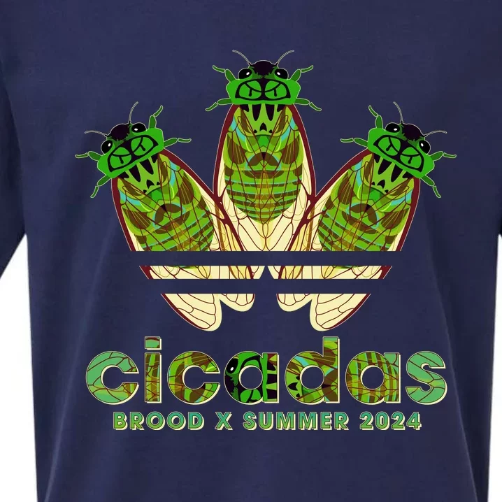 Funny Cicadas Logo Brood X Summer 2024 Sueded Cloud Jersey T-Shirt