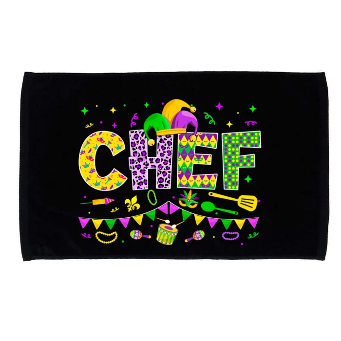 Funny Chef Lover Mardi Gras Carnival Party Cute Gift Microfiber Hand Towel