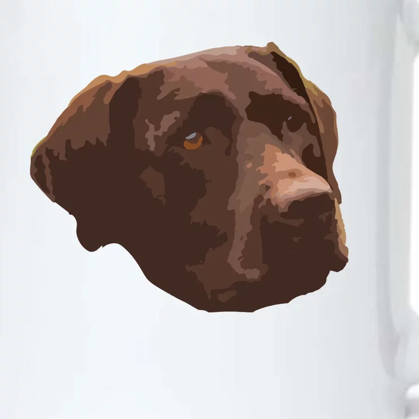 Funny Chocolate Lab Labrador Retriever Dog Head Black Color Changing Mug