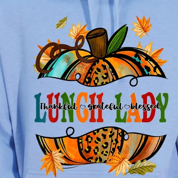 Funny Cute Leopard Pumpkin Fall Autumn Thanksgiving Lunch Lady Unisex Surf Hoodie