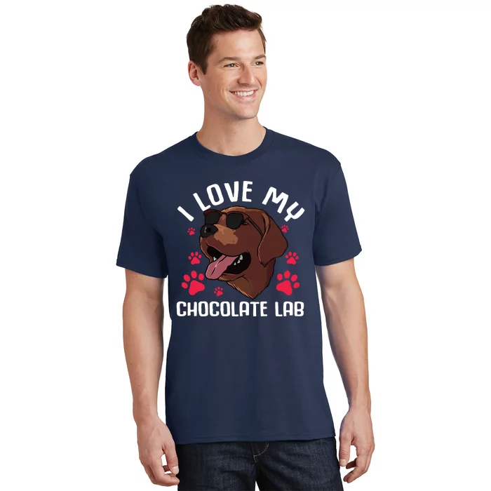 Funny Chocolate Labrador Retriever Gift Men Women Lab Lover T-Shirt