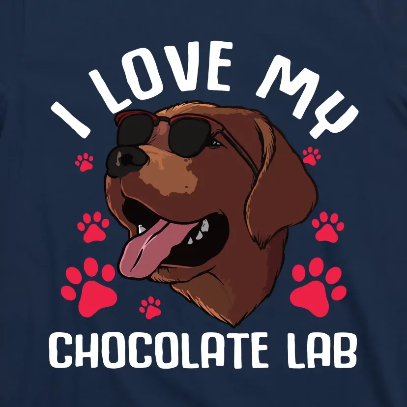 Funny Chocolate Labrador Retriever Gift Men Women Lab Lover T-Shirt