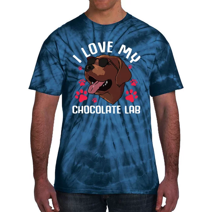 Funny Chocolate Labrador Retriever Gift Men Women Lab Lover Tie-Dye T-Shirt