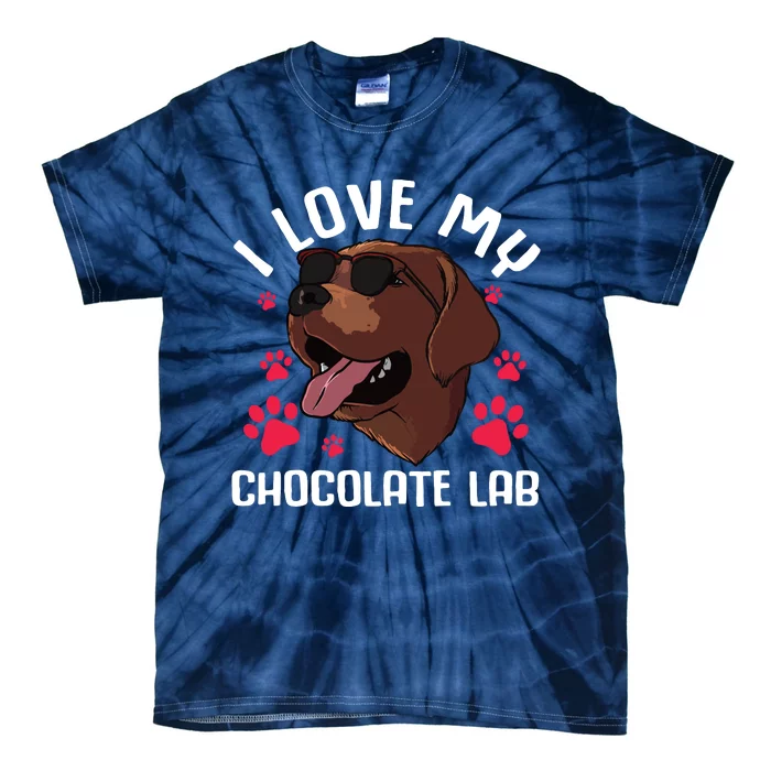 Funny Chocolate Labrador Retriever Gift Men Women Lab Lover Tie-Dye T-Shirt