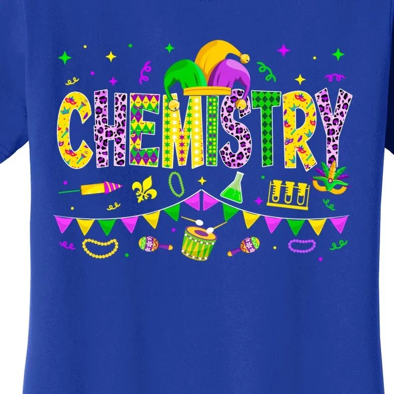 Funny Chemistry Lover Mardi Gras Carnival Party Gift Women's T-Shirt