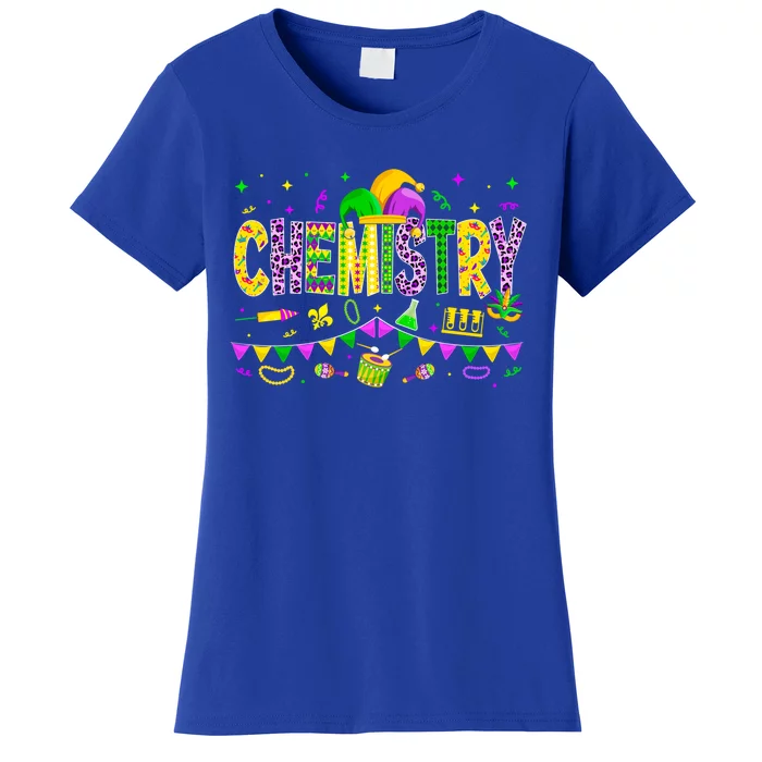 Funny Chemistry Lover Mardi Gras Carnival Party Gift Women's T-Shirt