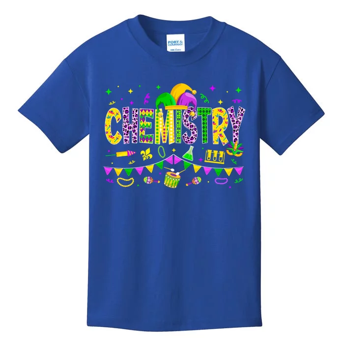 Funny Chemistry Lover Mardi Gras Carnival Party Gift Kids T-Shirt