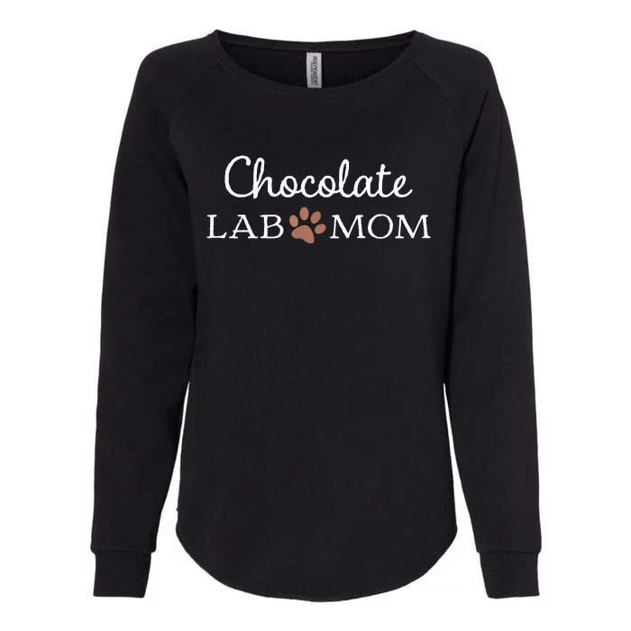 Funny Chocolate Lab Mom Women Labrador Retriever Mama Womens California Wash Sweatshirt