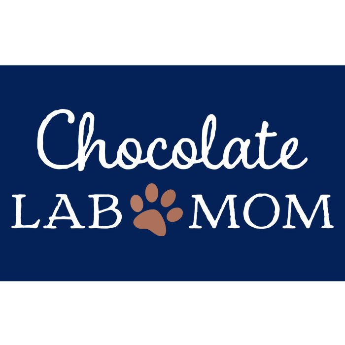 Funny Chocolate Lab Mom Women Labrador Retriever Mama Bumper Sticker