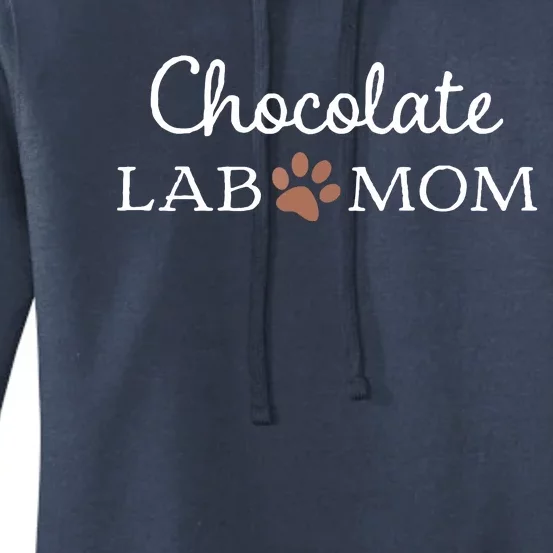 Funny Chocolate Lab Mom Women Labrador Retriever Mama Women's Pullover Hoodie