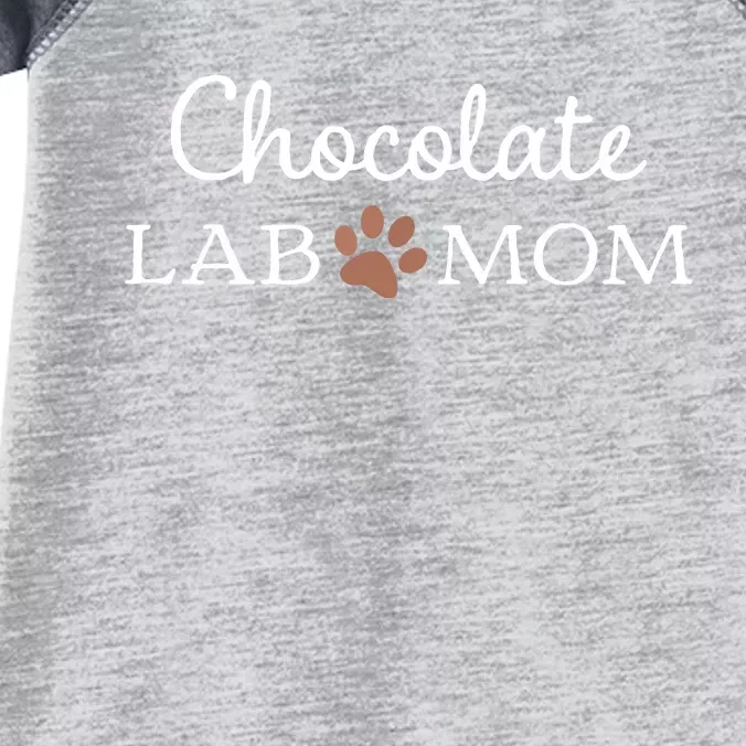 Funny Chocolate Lab Mom Women Labrador Retriever Mama Infant Baby Jersey Bodysuit