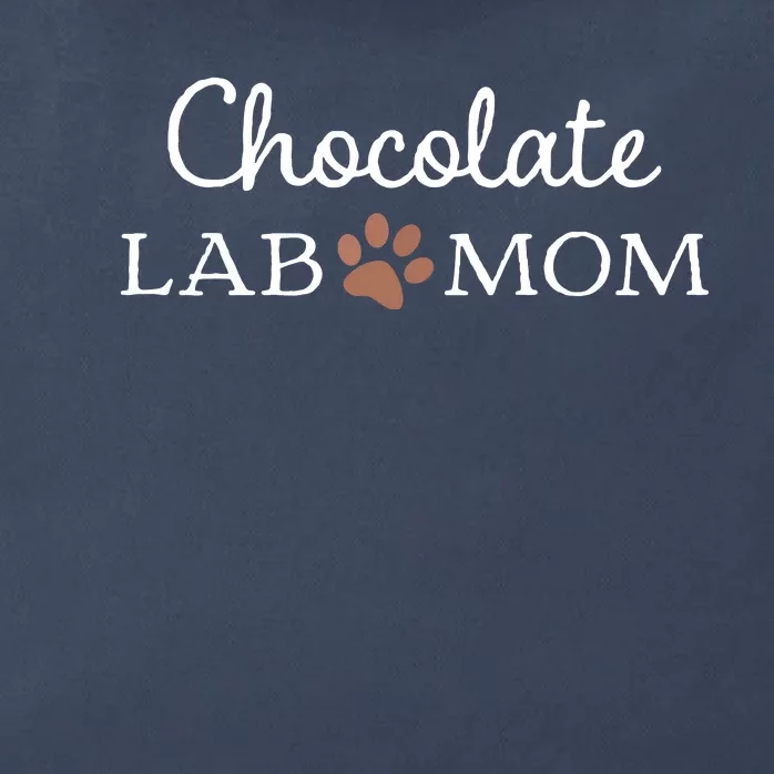 Funny Chocolate Lab Mom Women Labrador Retriever Mama Zip Tote Bag