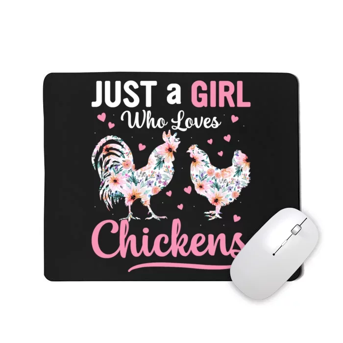 Funny Chicken Lover Hen Love Cute Mousepad