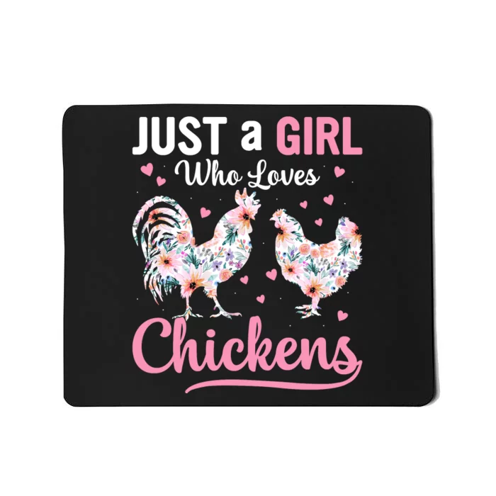 Funny Chicken Lover Hen Love Cute Mousepad