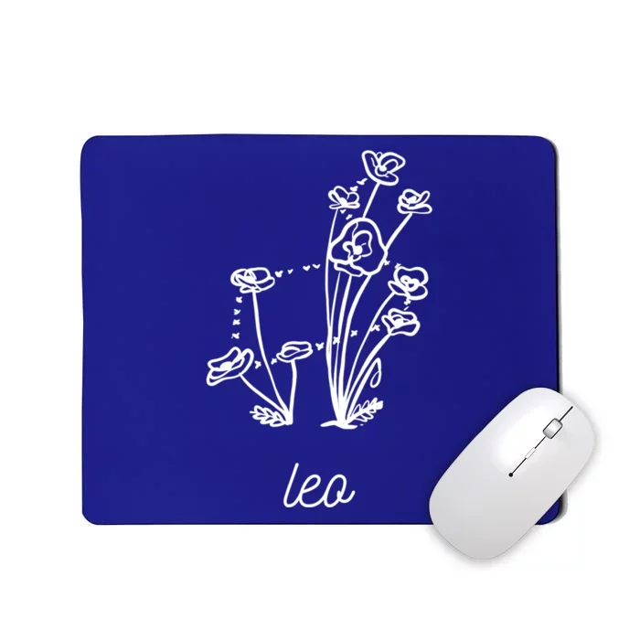 Flower Constellation Leo Leo Person Gift Mousepad