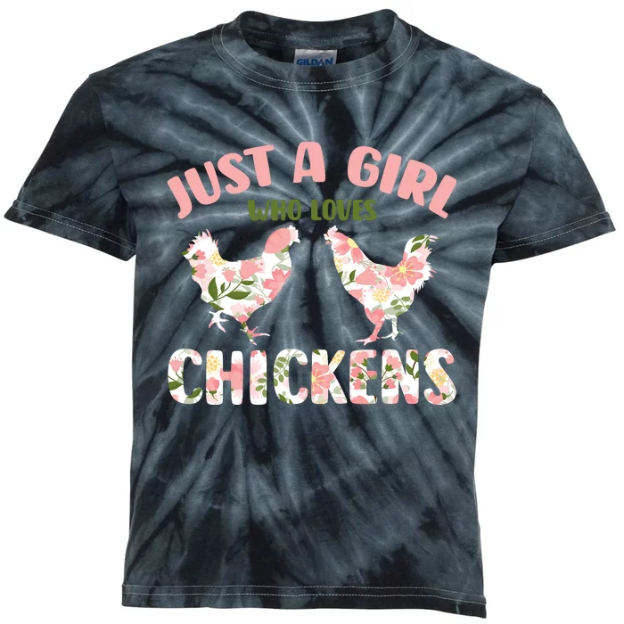 Funny Chicken Lover Hen Love Cute Kids Tie-Dye T-Shirt