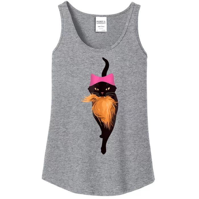 Funny Cat Ladies And Cat Guy Ladies Essential Tank