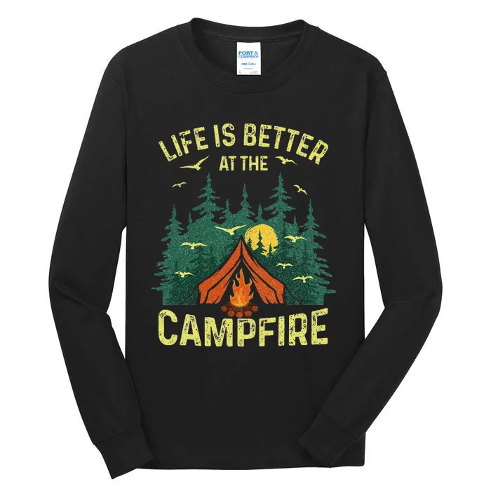 Funny Camping Lover Design Camping Vacationist Tall Long Sleeve T-Shirt