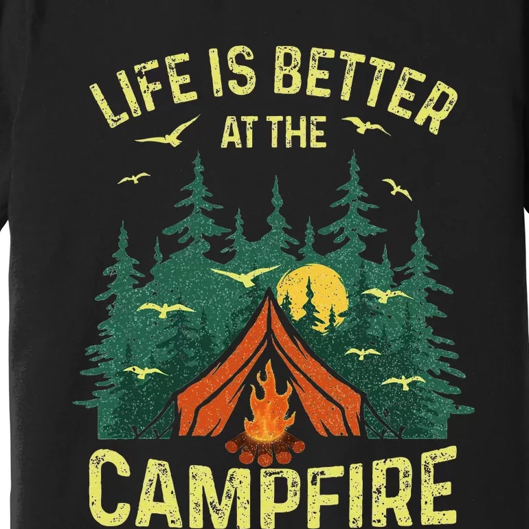 Funny Camping Lover Design Camping Vacationist Premium T-Shirt