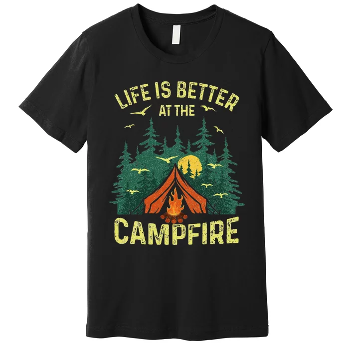 Funny Camping Lover Design Camping Vacationist Premium T-Shirt