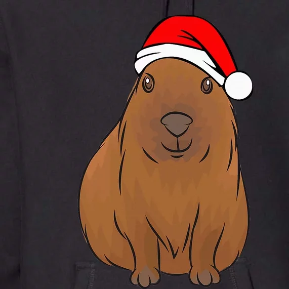 funny Capybara Lover Cute Christmas Capybara Premium Hoodie