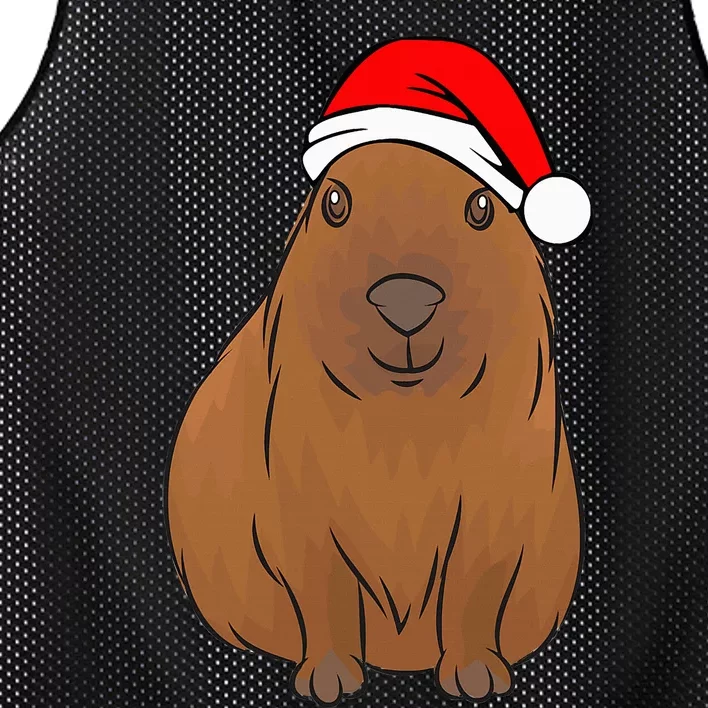 funny Capybara Lover Cute Christmas Capybara Mesh Reversible Basketball Jersey Tank